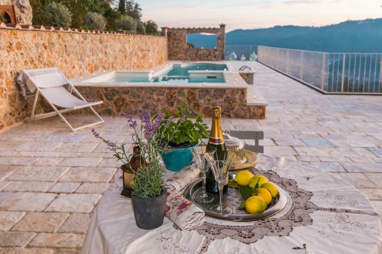 Charming Farmhouse In The Hills, Private Pool, Sea View, Dream Panorama كامايوري المظهر الخارجي الصورة