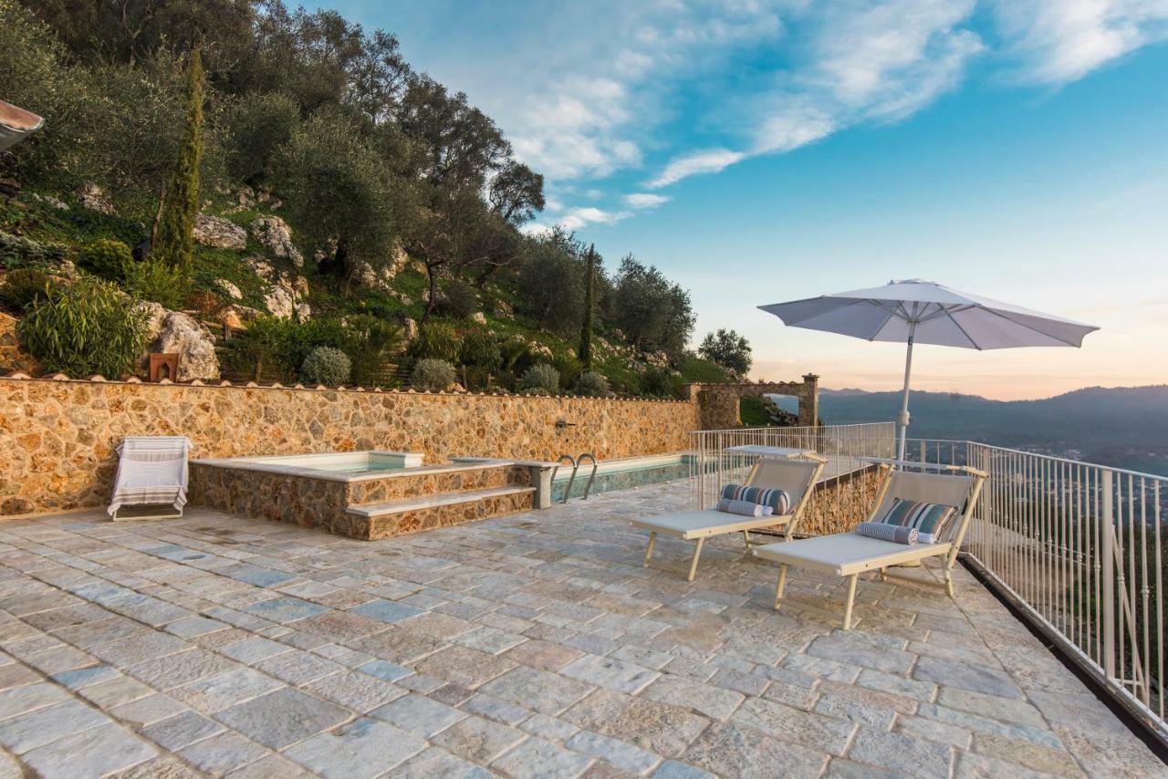 Charming Farmhouse In The Hills, Private Pool, Sea View, Dream Panorama كامايوري المظهر الخارجي الصورة