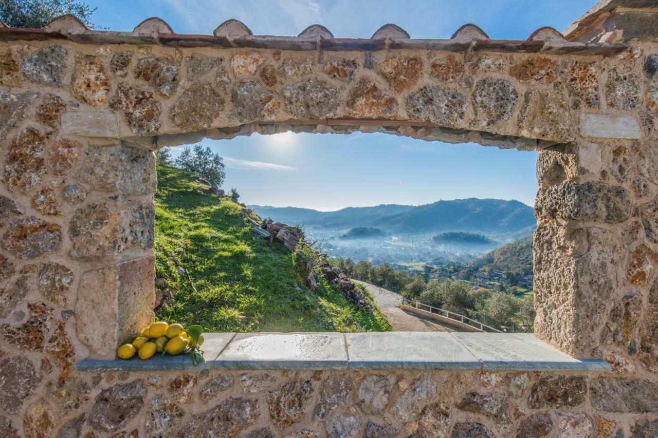 Charming Farmhouse In The Hills, Private Pool, Sea View, Dream Panorama كامايوري المظهر الخارجي الصورة